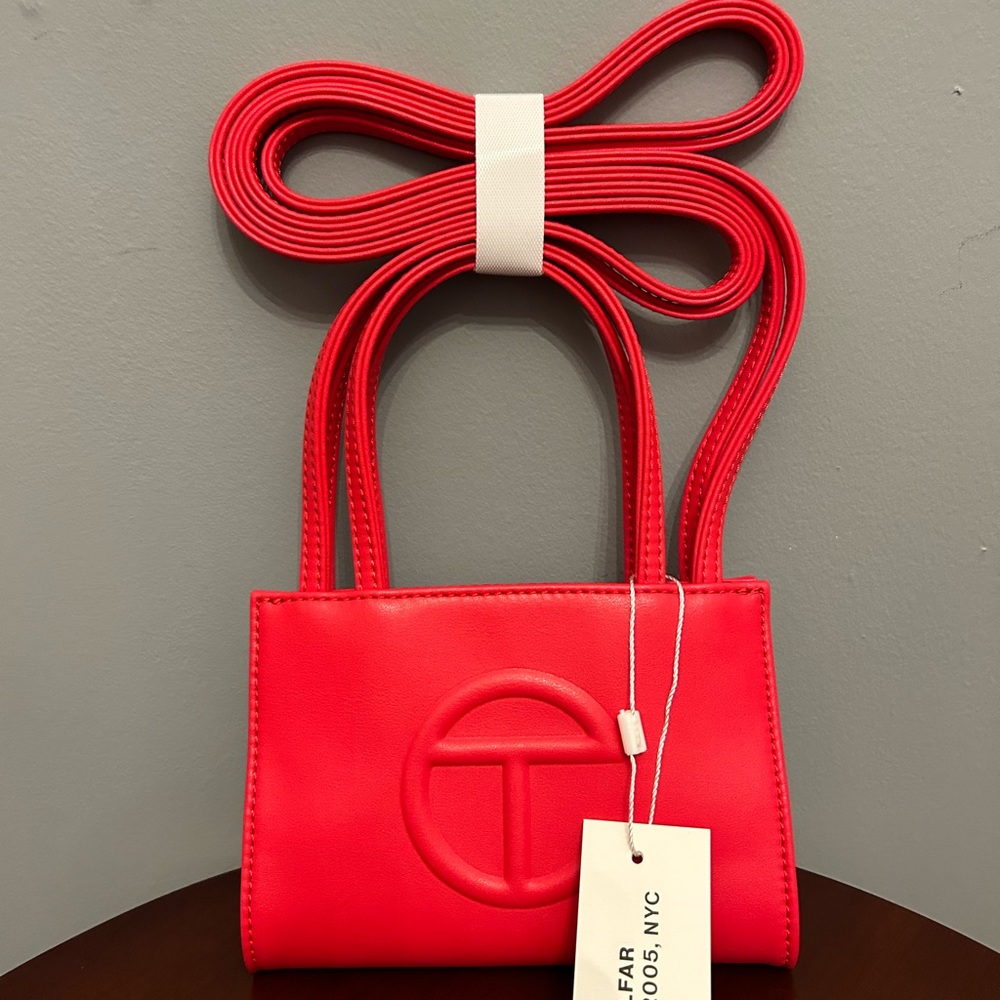BNWT TELFAR Small Red Shopping Bag